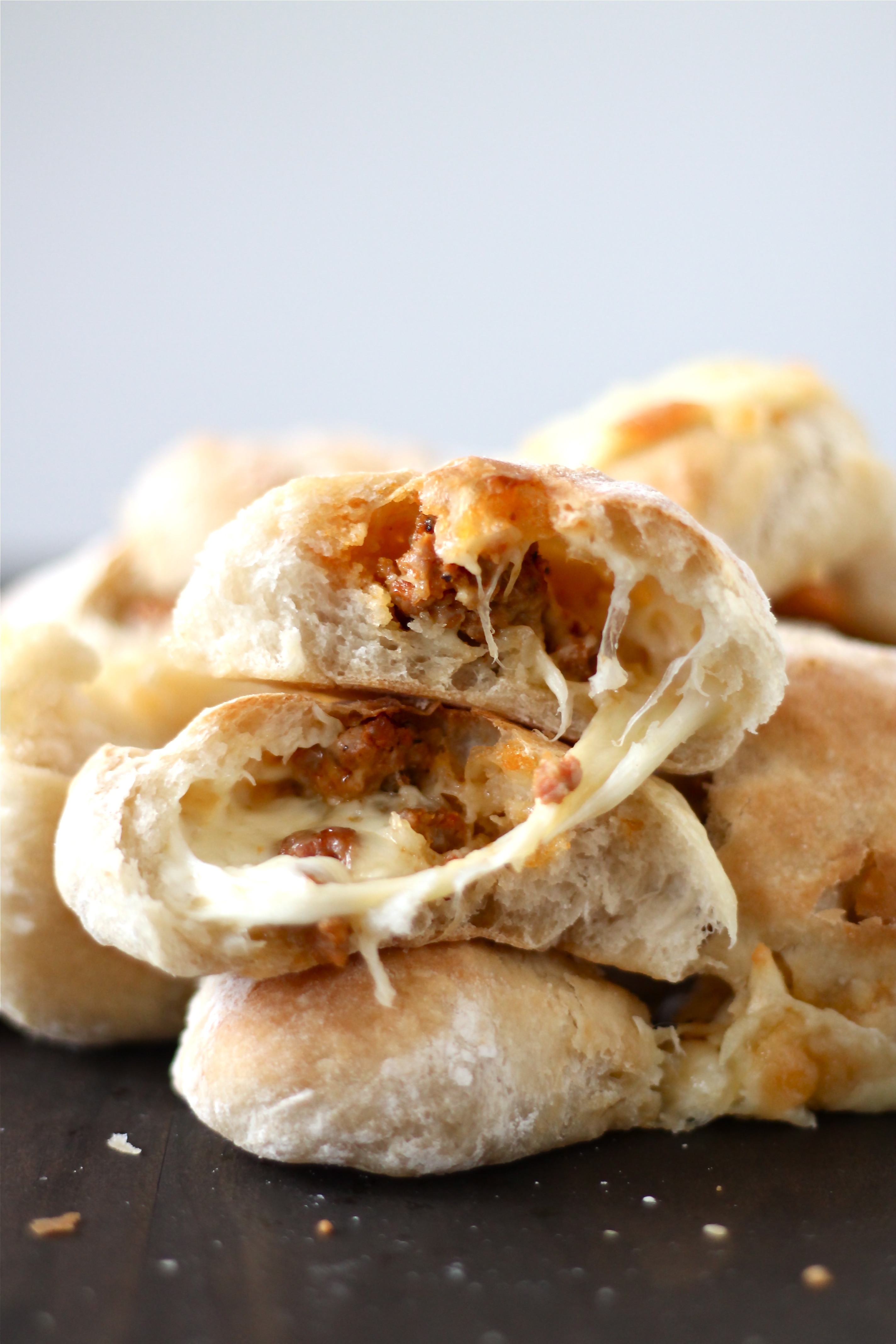 Stuffed Ciabatta Rolls With Italian Sausage And Cheese | Perpetually Hungry